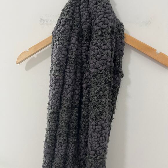 Women's Gray Fuzzy Infinity Scarf - Picture 3 of 3